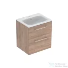Geberit SELNOVA SQUARE 60 cm-es mosdó és alsószekrény kombináció 2 fiókkal,hikoridió 501.238.00.1