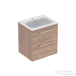   Geberit SELNOVA SQUARE 60 cm-es mosdó és alsószekrény kombináció 2 fiókkal,hikoridió 501.238.00.1