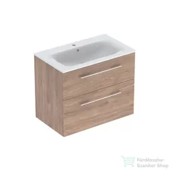   Geberit SELNOVA SQUARE 80 cm-es mosdó és alsószekrény kombináció 2 fiókkal,hikoridió 501.242.00.1