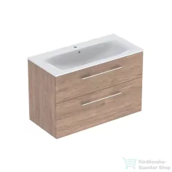   Geberit SELNOVA SQUARE 100 cm-es mosdó és alsószekrény kombináció 2 fiókkal,hikoridió 501.246.00.1