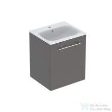   Geberit SELNOVA SQUARE 55x50,2 cm-es mosdó és 1 ajtós alsószekrény kombináció,matt láva 501.249.00.1