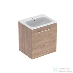   Geberit SELNOVA SQUARE 60x50,2 cm-es mosdó és 1 ajtós alsószekrény kombináció,hikoridió 501.254.00.1