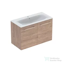  Geberit SELNOVA SQUARE 100x50,2 cm-es mosdó és 2 ajtós alsószekrény kombináció,hikoridió 501.262.00.1