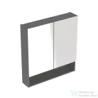 Geberit SELNOVA SQUARE 78,8x85 cm-es kétajtós tükrös szekrény,matt láva 501.269.00.1