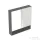 Geberit SELNOVA SQUARE 78,8x85 cm-es kétajtós tükrös szekrény,matt láva 501.269.00.1