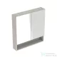 Geberit SELNOVA SQUARE 78,8x85 cm-es kétajtós tükrös szekrény,világos hikoridió 501.271.00.1