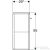 Geberit SELNOVA SQUARE 33x29,7x65 cm-es 1 ajtós oldalsó szekrény,matt láva 501.273.00.1