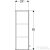 Geberit SELNOVA SQUARE 33x29,7x85 cm-es 1 ajtós oldalsó szekrény,fényes fehér 501.276.00.1