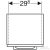 Geberit SELNOVA SQUARE 33x29,7x85 cm-es 1 ajtós oldalsó szekrény,fényes fehér 501.276.00.1