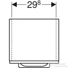 Geberit SELNOVA SQUARE 33x29,7x85 cm-es 1 ajtós oldalsó szekrény,hikoridió 501.278.00.1