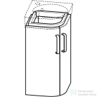 Geberit SELNOVA COMPACT 42,5x33 cm-es 2 ajtós íves alsószekrény sarokmosdóhoz,matt/fényes fehér 501.484.00.1