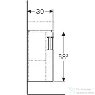 Geberit SELNOVA COMPACT 42,5x33 cm-es 2 ajtós íves alsószekrény sarokmosdóhoz,matt/fényes fehér 501.484.00.1
