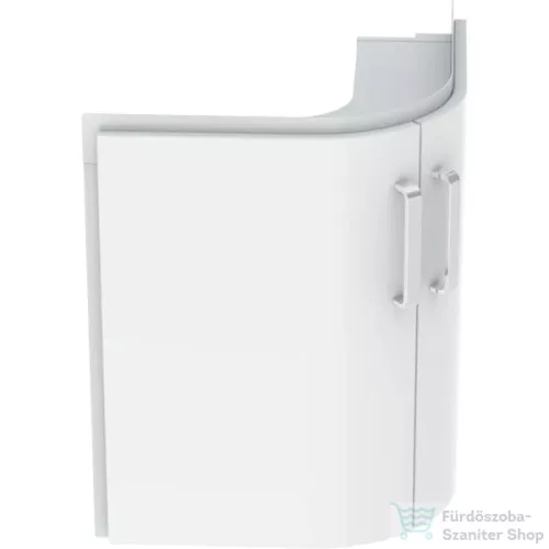 Geberit SELNOVA COMPACT 69x55 cm-es 2 ajtós íves alsószekrény sarokmosdóhoz,matt/fényes fehér 501.486.00.1