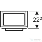 Geberit SELNOVA COMPACT 34,8x25,2x60,4 cm-es 1 ajtós alsószekrény 40 cm-es mosdóhoz,matt/fényes fehér 501.488.00.1