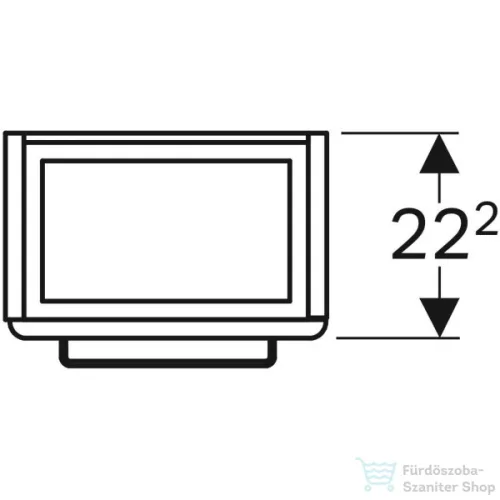 Geberit SELNOVA COMPACT 34,8x25,2x60,4 cm-es 1 ajtós alsószekrény 40 cm-es mosdóhoz,matt/fényes fehér 501.488.00.1