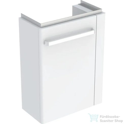 Geberit SELNOVA COMPACT 44,8x25,2x60,4 cm-es 1 ajtós alsószekrény jobb oldali törölközőtartóval,balos ajtó,matt/fényes fehér 501.498.00.1