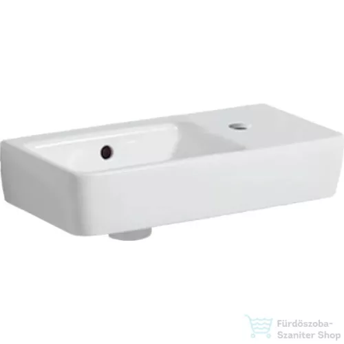 Geberit SELNOVA COMPACT 50x25 cm-es mosdó jobb oldali csaplyukkal,fehér 501.513.00.7