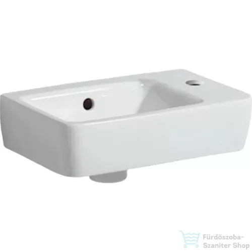 Geberit SELNOVA COMPACT 40x25 cm-es mosdó jobb oldali csaplyukkal,fehér 501.517.00.7