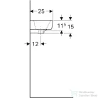 Geberit SELNOVA COMPACT 40x25 cm-es mosdó jobb oldali csaplyukkal,fehér 501.517.00.7