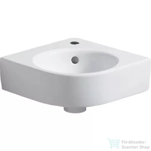 Geberit SELNOVA COMPACT 45x39,5 cm-es íves sarokmosdó,fehér 501.519.00.7