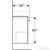 Geberit SELNOVA COMPACT 50x36,7 cm-es 1 ajtós alsószekrény szerviztérrel,matt/fényes fehér 501.614.01.1