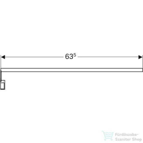 Geberit 64 cm-es belső fényléc fiókhoz,501635000