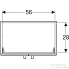 Geberit SELNOVA COMPACT 59,7x39,7x60,5 cm-es 2 ajtós alsószekrény,fényes/matt fehér 501.658.01.1