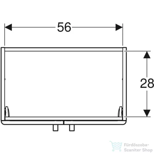 Geberit SELNOVA COMPACT 59,7x39,7x60,5 cm-es 2 ajtós alsószekrény,fényes/matt fehér 501.658.01.1