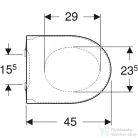 Geberit iCON lecsapódásgátlós wc ülőke gyorskioldós zsanérral,fehér 501.660.01.1