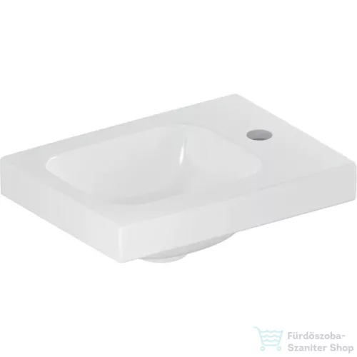 Geberit iCON LIGHT 38x28 cm-es mosdó jobb oldali csaplyukkal,fehér 501.830.00.1