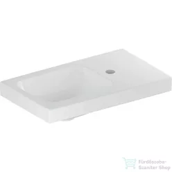   Geberit iCON LIGHT 53x31 cm-es beépíthető mosdó jobb oldali csaplyukkal,túlfolyó nélkül,fehér 501.832.00.1