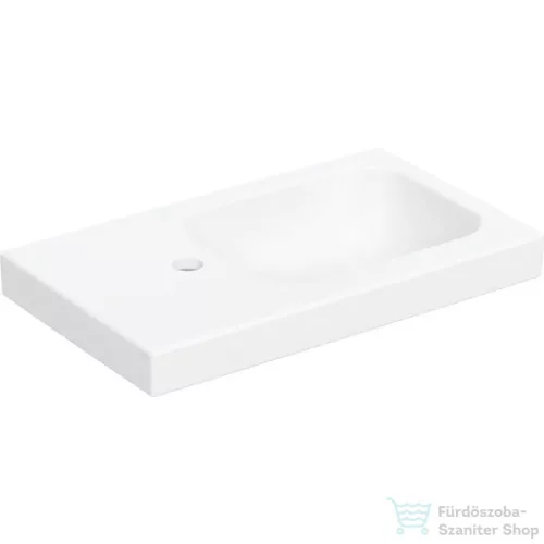 Geberit iCON LIGHT 53x31 cm-es beépíthető mosdó bal oldali csaplyukkal,túlfolyó nélkül,matt fehér 501.833.JT.1