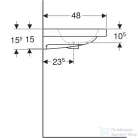 Geberit iCON LIGHT 60x48 cm-es mosdó,fehér 501.834.00.1