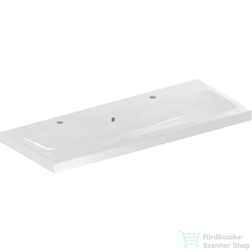 Geberit iCON LIGHT 120x48 cm-es mosdó 2 csaplyukkal,fehér 501.837.00.1