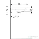 Geberit iCON LIGHT 90x48 cm-es mosdó,fehér 501.840.00.1