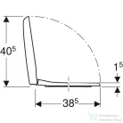 Geberit SELNOVA COMPACT felső rögzítésű WC-ülőke,fehér 501.877.00.1