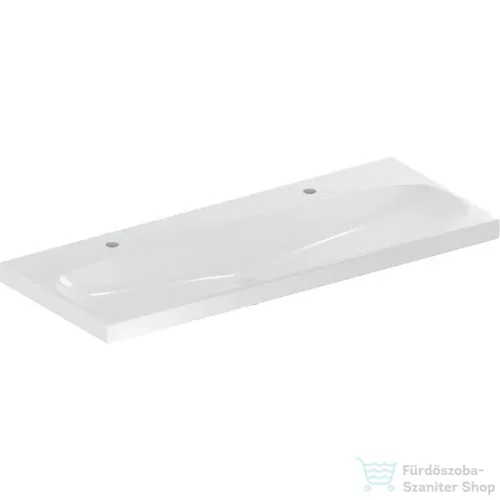 Geberit ACANTO 120x48 cm-es mosdó 2 csaplyukkal,túlfolyó nélkül,fehér 501.880.00.5