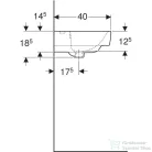 Geberit SELNOVA COMPACT 65x40 cm-es mosdó,fehér 501.890.00.7