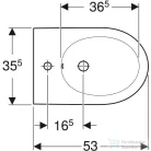 Geberit iCON fali bidé,matt fehér 501.898.JT.1