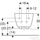 Geberit iCON fali bidé,matt fehér 501.898.JT.1