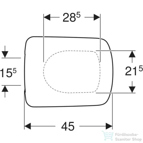 Geberit SELNOVA COMPACT felső rögzítésű lecsapódásgátlós WC-ülőke gyorskioldóval,fehér 501.930.01.1