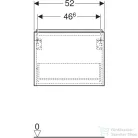 Geberit iCON 52x30,7x41,5 cm-es 1 fiókos alsószekrény,hikoridió 502.302.JR.1