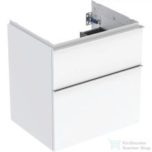   Geberit iCON 59,2x47,6x61,5 cm-es 2 fiókos alsószekrény krómozott fogantyúval,fényes fehér 502.303.01.2