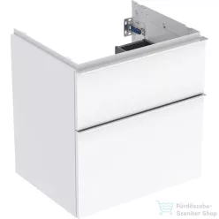   Geberit iCON 59,2x47,6x61,5 cm-es 2 fiókos alsószekrény krómozott fogantyúval,fényes fehér 502.303.01.2