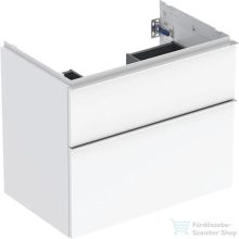  Geberit iCON 74x47,6x61,5 cm-es 2 fiókos alsószekrény krómozott foganytúval,fényes fehér 502.304.01.2