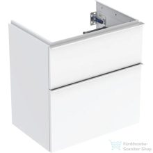   Geberit iCON 59,2x41,6x61,5 cm-es 2 fiókos alsószekrény krómozott fogantyúval,fényes fehér 502.307.01.2