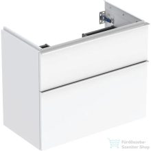   Geberit iCON 74x41,6x61,5 cm-es 2 fiókos alsószekrény krómozott fogantyúval,fényes fehér 502.308.01.2