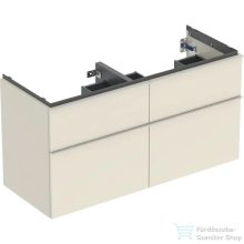   Geberit iCON 118,4x47,6x61,5 cm-es 4 fiókos alsószekrény dupla mosdóhoz,fényes homokszürke 502.309.JL.1