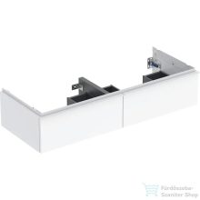   Geberit iCON 118,4x47,6x24,7 cm-es 2 fiókos alsószekrény dupla mosdóhoz,fényes fehér 502.314.01.1