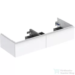   Geberit iCON 118,4x47,6x24,7 cm-es 2 fiókos alsószekrény dupla mosdóhoz,fényes fehér 502.314.01.1